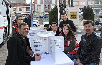 Havza'da kan bağışı toplama çalışmaları