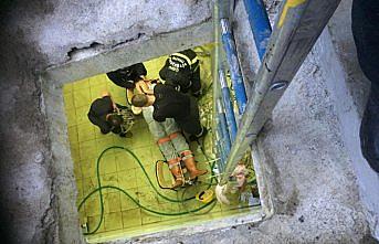 Ordu'da su kuyusuna düşen işçi kurtarıldı
