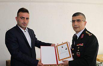 Şırnak gazisi Avcı'ya gazilik rozeti