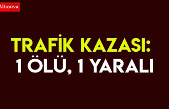 Trafik kazası: 1 ölü, 1 yaralı