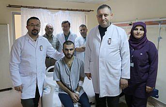 Üniversiteli genç 10 günlük yaşam mücadelesini kazandı