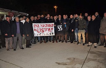 USTA'YA MEŞALELİ KARŞILAMA