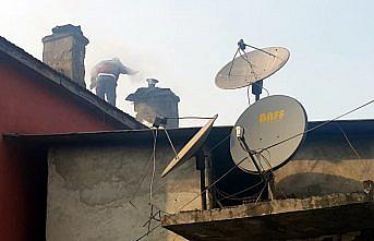 Zonguldak'ta baca yangını