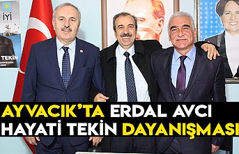 Ayvacık’ta Erdal Avcı-Hayati Tekin dayanışması