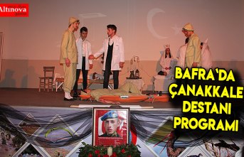 Bafra`da Çanakkale Destanı Programı