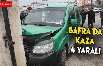 Bafra`da kaza : 4 yaralı