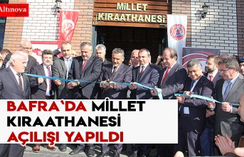 Bafra`da Millet Kıraathanesi açılışı yapıldı