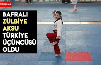 Bafralı Zülbiye Aksu Türkiye üçüncüsü oldu