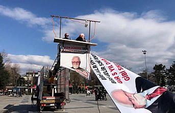 Bağımsız adaydan vinçte miting