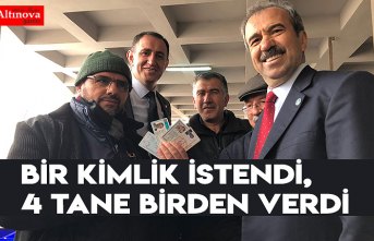 Bir kimlik istendi, 4 tane birden verdi