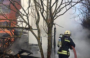 Bolu'da pansiyon yangını