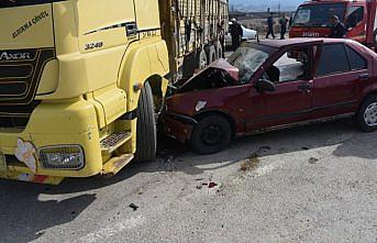 Boyabat'ta trafik kazası : 1 yaralı