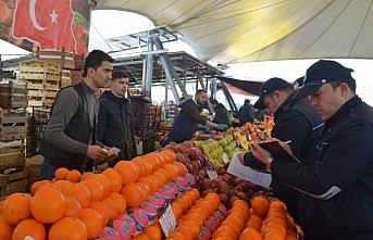 Çaycuma’da sebze meyve pazarı denetlendi