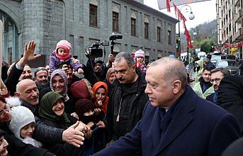 Cumhurbaşkanı Erdoğan, Rize'de