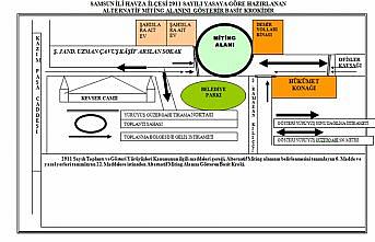 Havza'da 2019 yılı toplantı ve yürüyüş güzergahı belirlendi