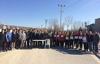 Havza'da liseler arası gençlik koşusu düzenledi