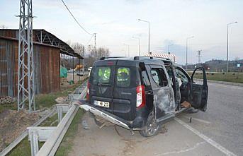 Havza'da trafik kazası: 2 yaralı