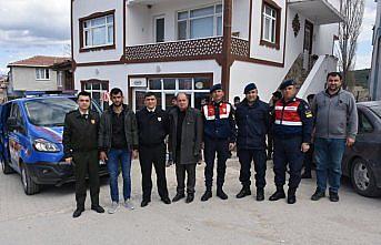 İlçe Jandarma Komutanı'ndan gaziye ziyaret