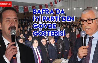 Bafra`da İYİ Parti`den  gövde gösterisi