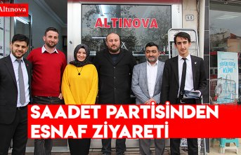 Saadet Partisinden esnaf ziyareti
