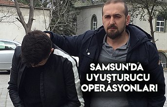 Samsun'da uyuşturucu operasyonları