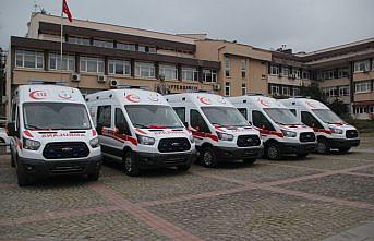 Sinop'ta ambulans filosuna 5 yeni araç eklendi