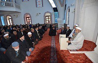 Trabzon'da açılan camide ilk vaazı şehit kaymakamın babası verdi