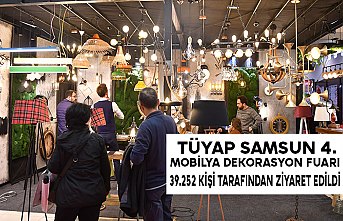 TÜYAP Samsun 4. Mobilya Dekorasyon Fuarı 39.252Kişi Tarafından Ziyaret Edildi