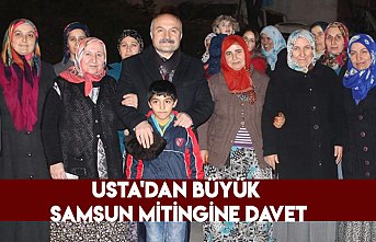 USTA'DAN BÜYÜK SAMSUN MİTİNGİNE DAVET