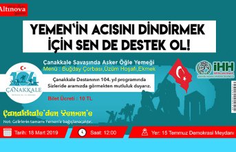 YEMEN `İN ACISINI DİNDİRMEK  İÇİN SEN DE DESTEK OL!