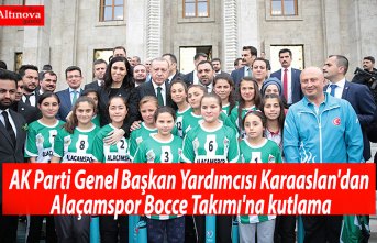 AK Parti Genel Başkan Yardımcısı Karaaslan'dan Alaçamspor Bocce Takımı'na kutlama