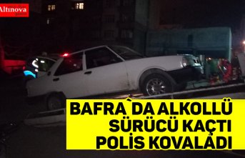 Alkollü sürücü kaçtı polis kovaladı