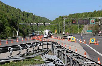 Anadolu Otoyolu'nda bakım çalışması başladı