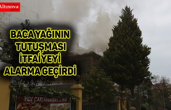 Baca yağının tutuşması itfaiyeyi alarma geçirdi