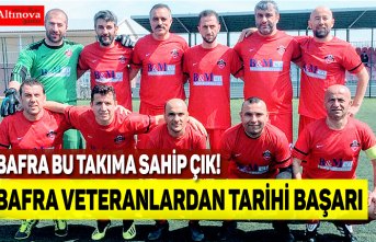 Bafra veteranlardan tarihi başarı