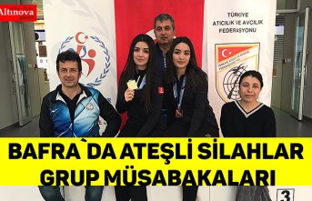 Bafra`da ateşli silahlar grup müsabakaları