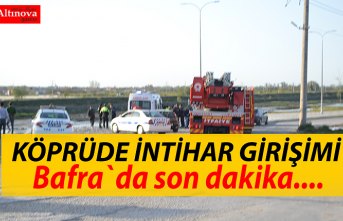 Bafra`da intihar girişimi