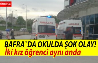 Bafra`da okulda şok olay