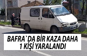 Bafra`da kaza: 1 yaralı
