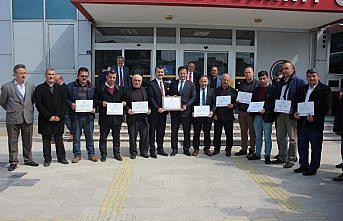 Çaybaşı Belediye Başkanı Semiz, mazbatasını aldı