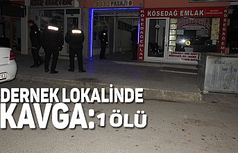Dernek lokalinde kavga: 1 ölü