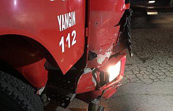 Düzce'de itfaiye aracı ile otomobil çarpıştı: 5 yaralı