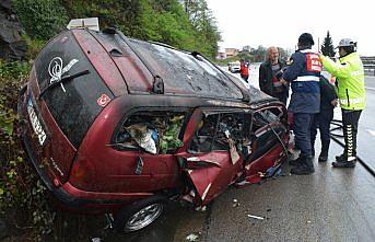 Giresun'da trafik kazası: 1 ölü, 1 yaralı