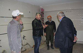 Havza Kevser Camisi'nin şadırvanının bakımı yapılıyor