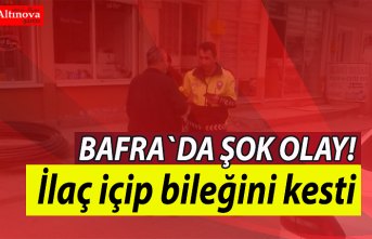 İlaç içerek bileğini kesti
