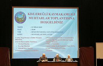 Kaymakam Çorumluoğlu, muhtarlarla bir araya geldi