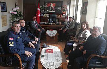 Kaymakam Doğan, Uçar'ı tebrik etti