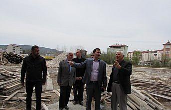 Kaymakam Koşal'dan cami inşaatında inceleme