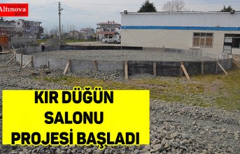 Kır Düğün Salonu Projesi Başladı