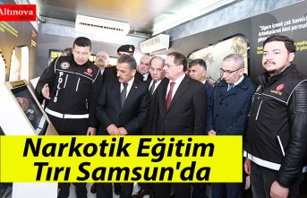 Narkotik Eğitim Tırı Samsun'da